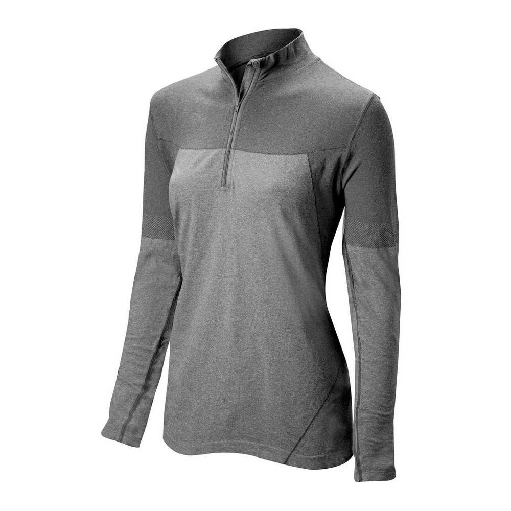 Chaqueta Mizuno Seamless Mujer Gris Outlet YMIW-68917